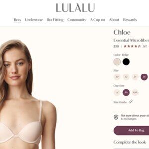 LULALU - Chloe Essential Microfiber T-Shirt Bra 36AA